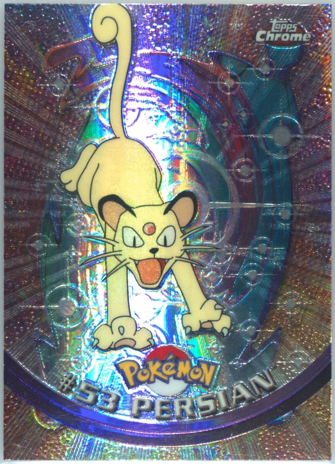 Persian Spectra (53) 2000 Topps Chrome Pokemon T.V.
