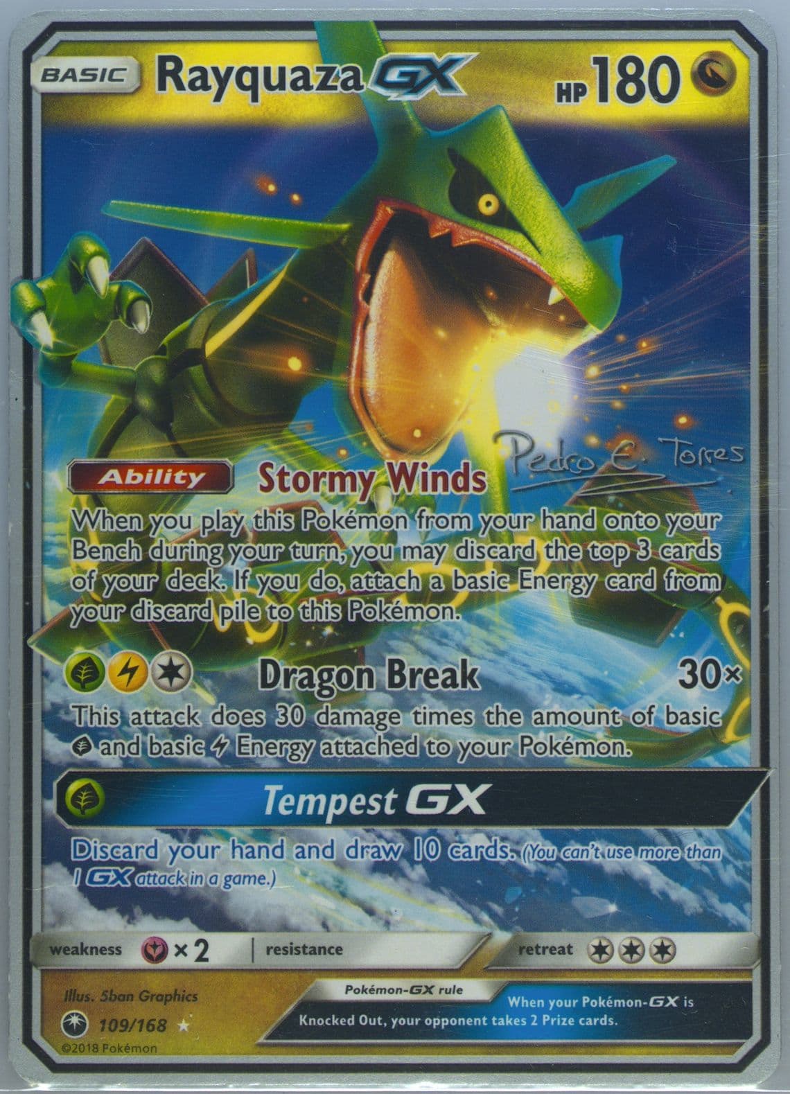Rayquaza GX Dragones Y Sombras (109) 2018 Pokemon World Championship Promo