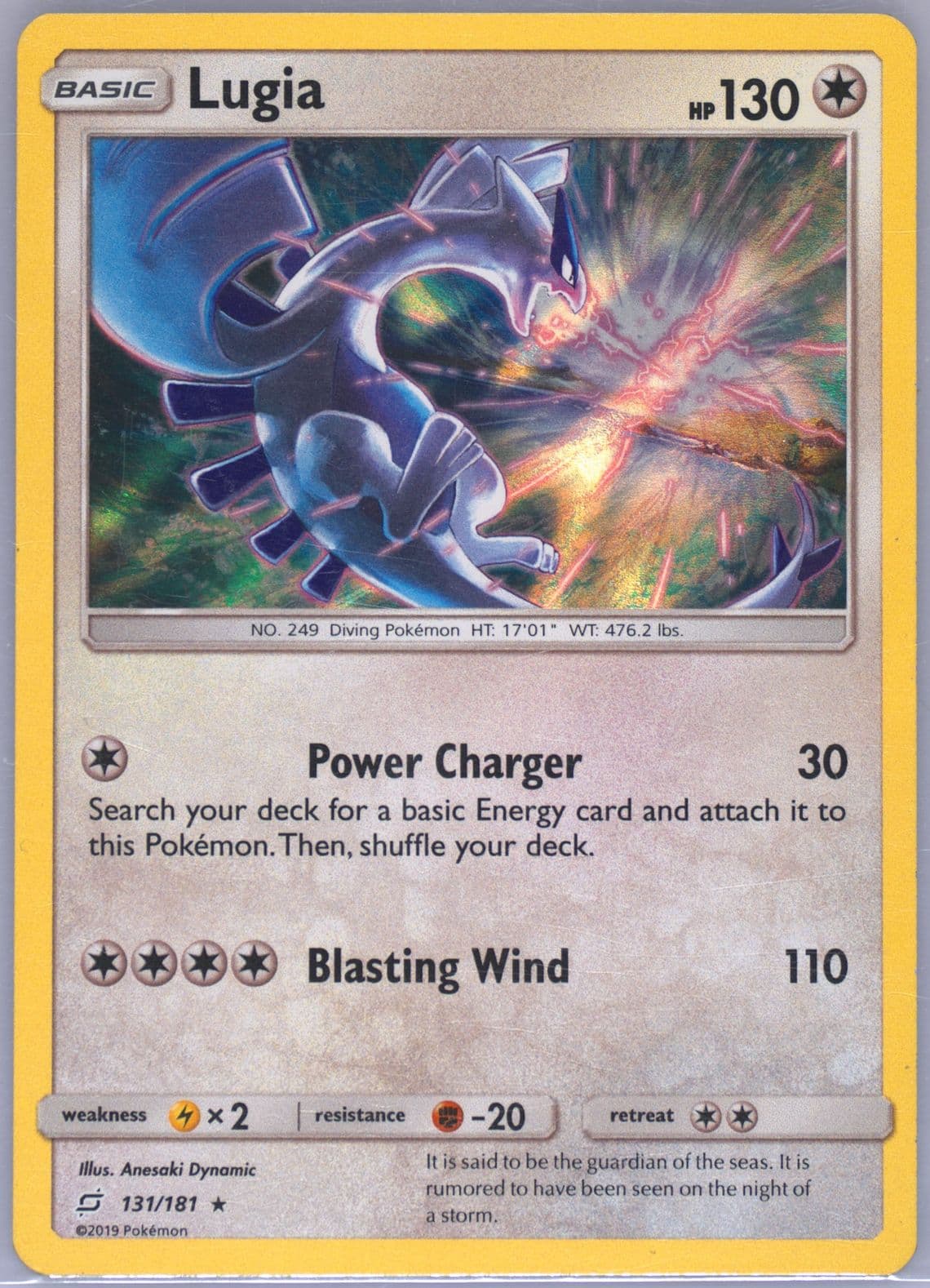 Lugia-Holo (131) 2019 Pokemon Sun & Moon Team Up