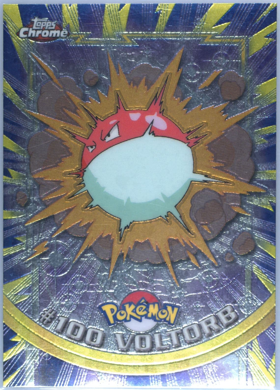 Voltorb (100) 2000 Topps Chrome Pokemon T.V.
