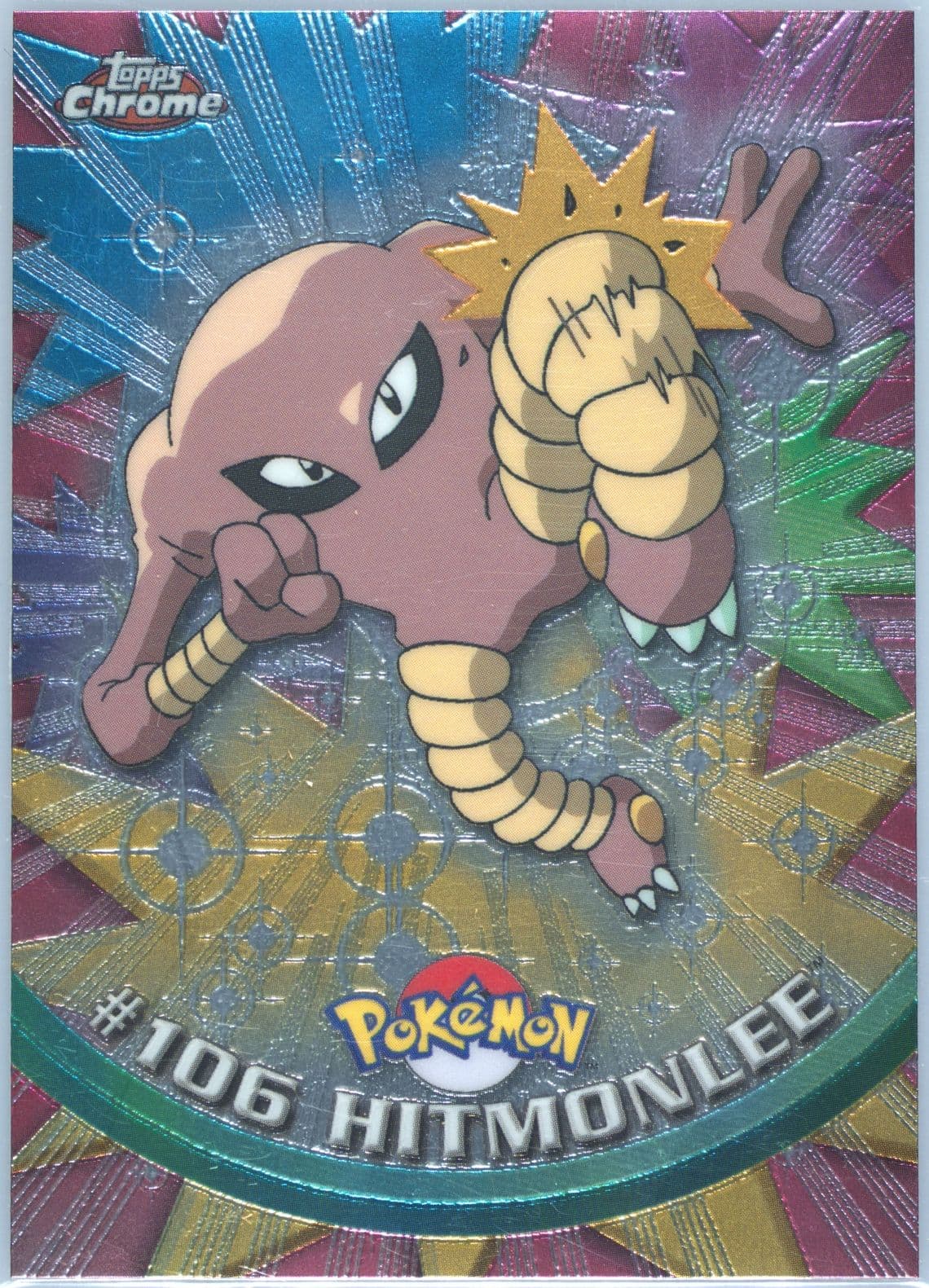 Hitmonlee (106) 2000 Topps Chrome Pokemon T.V.