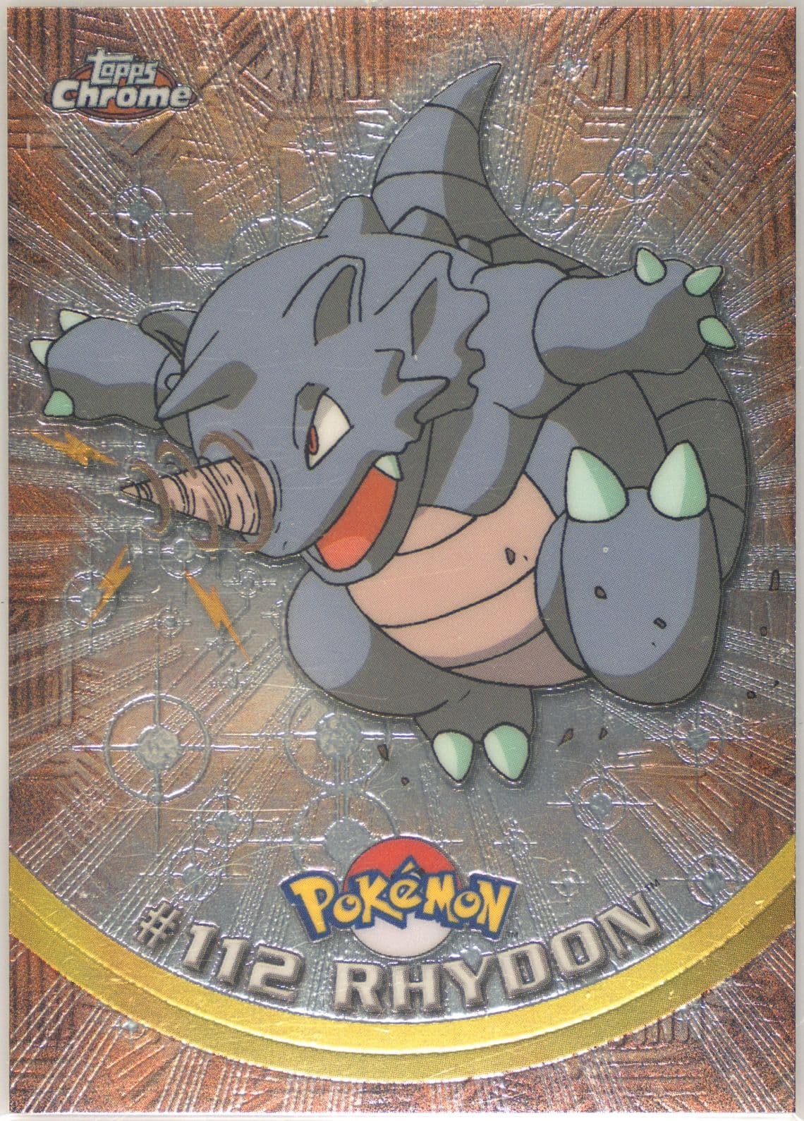 Rhydon (112) 2000 Topps Chrome Pokemon T.V.