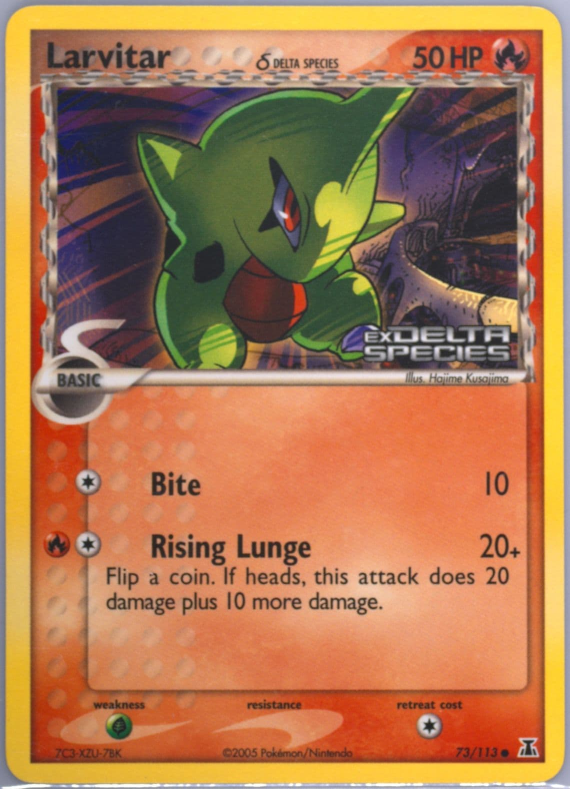 Larvitar Donald Duck & Friends (73) 2005 Pokemon EX Delta Species