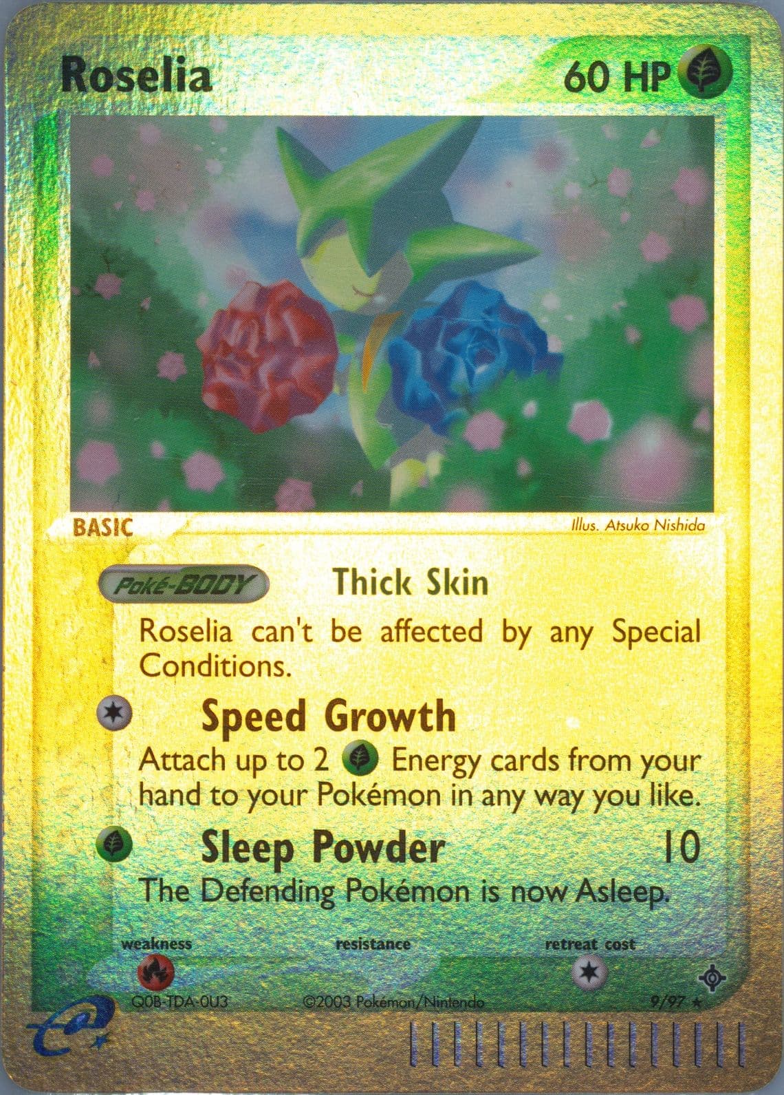 Roselia-Reverse Foil (9) 2003 Pokemon EX Dragon
