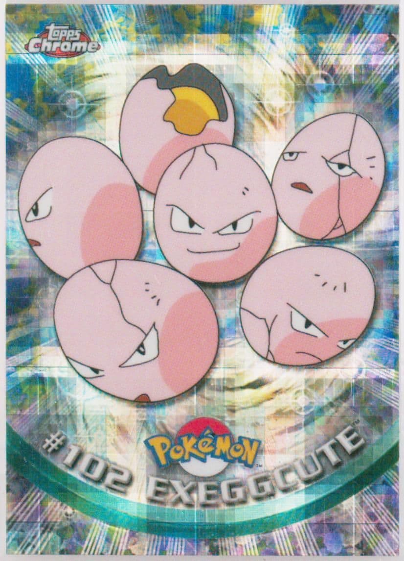Exeggcute Tekno (102) 2000 Topps Chrome Pokemon T.V.