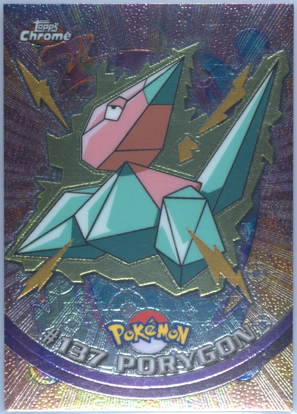 Porygon (137) 2000 Topps Chrome Pokemon T.V.