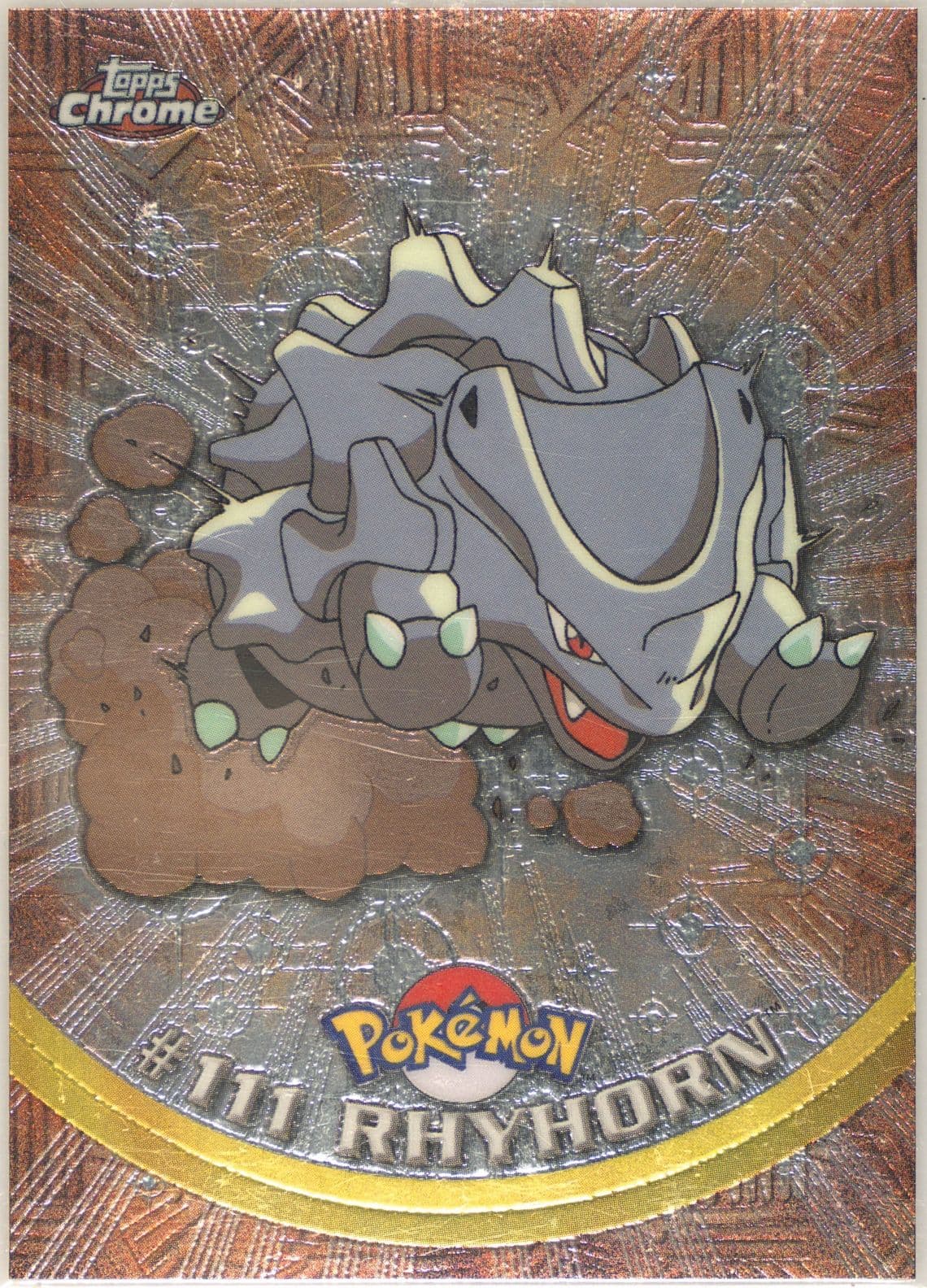 Rhyhorn (111) 2000 Topps Chrome Pokemon T.V.