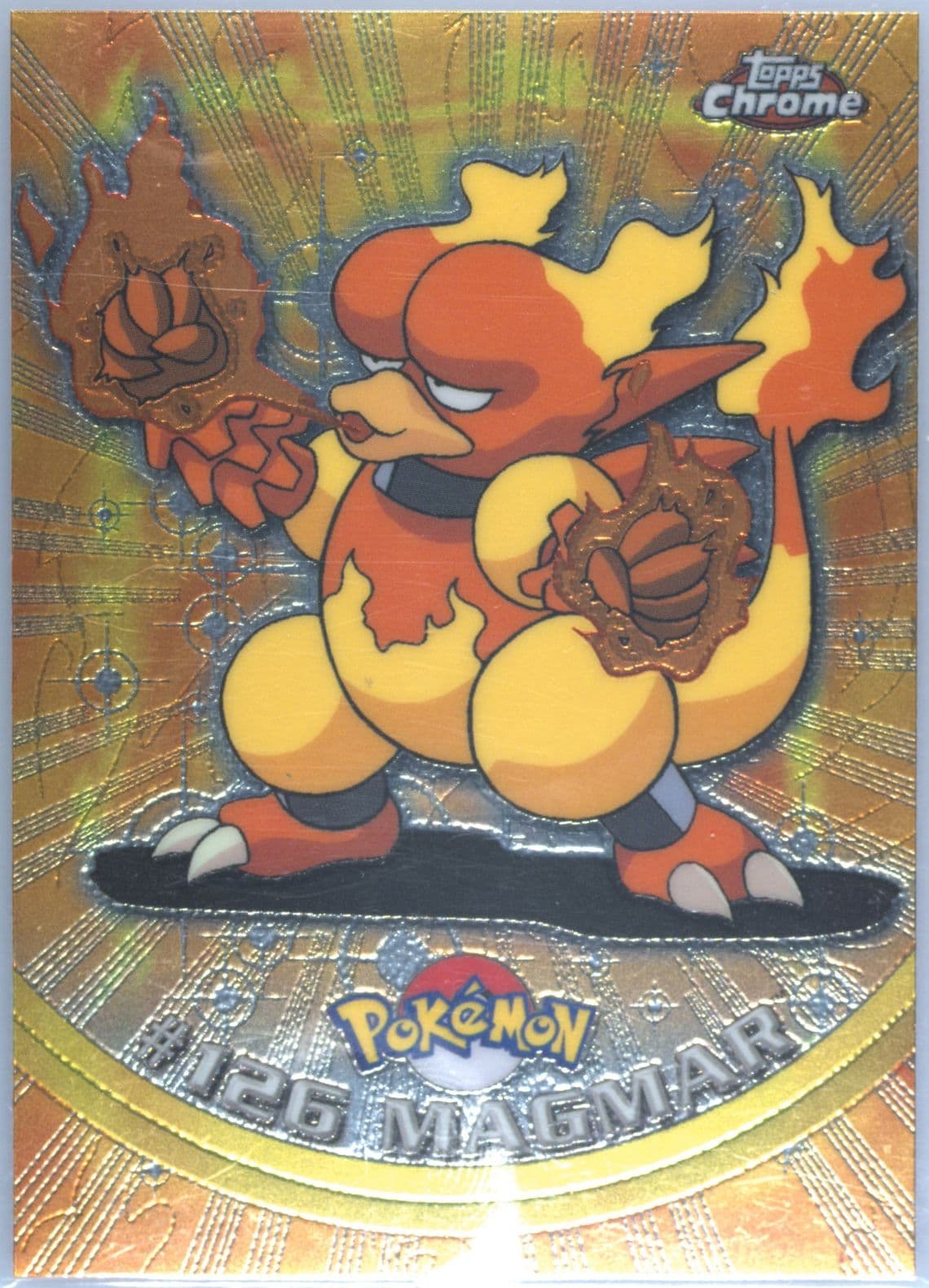 Magmar (126) 2000 Topps Chrome Pokemon T.V.