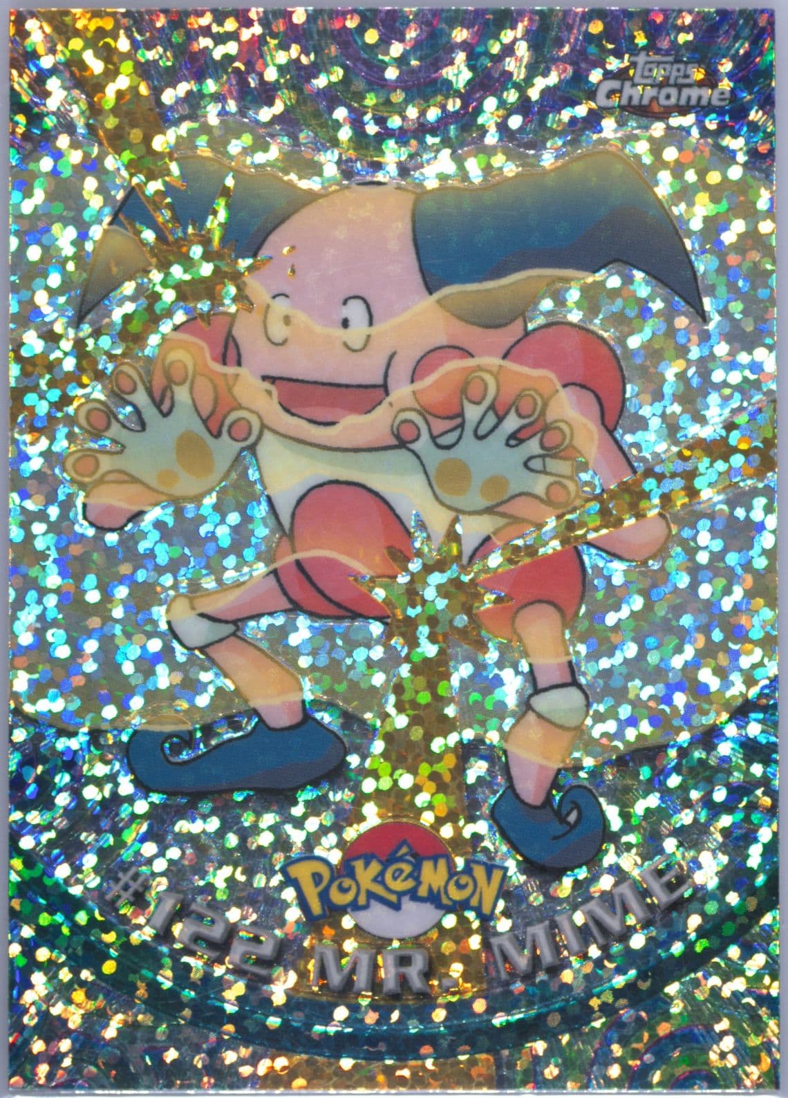 Mr. Mime Sparkle (122) 2000 Topps Chrome Pokemon T.V.