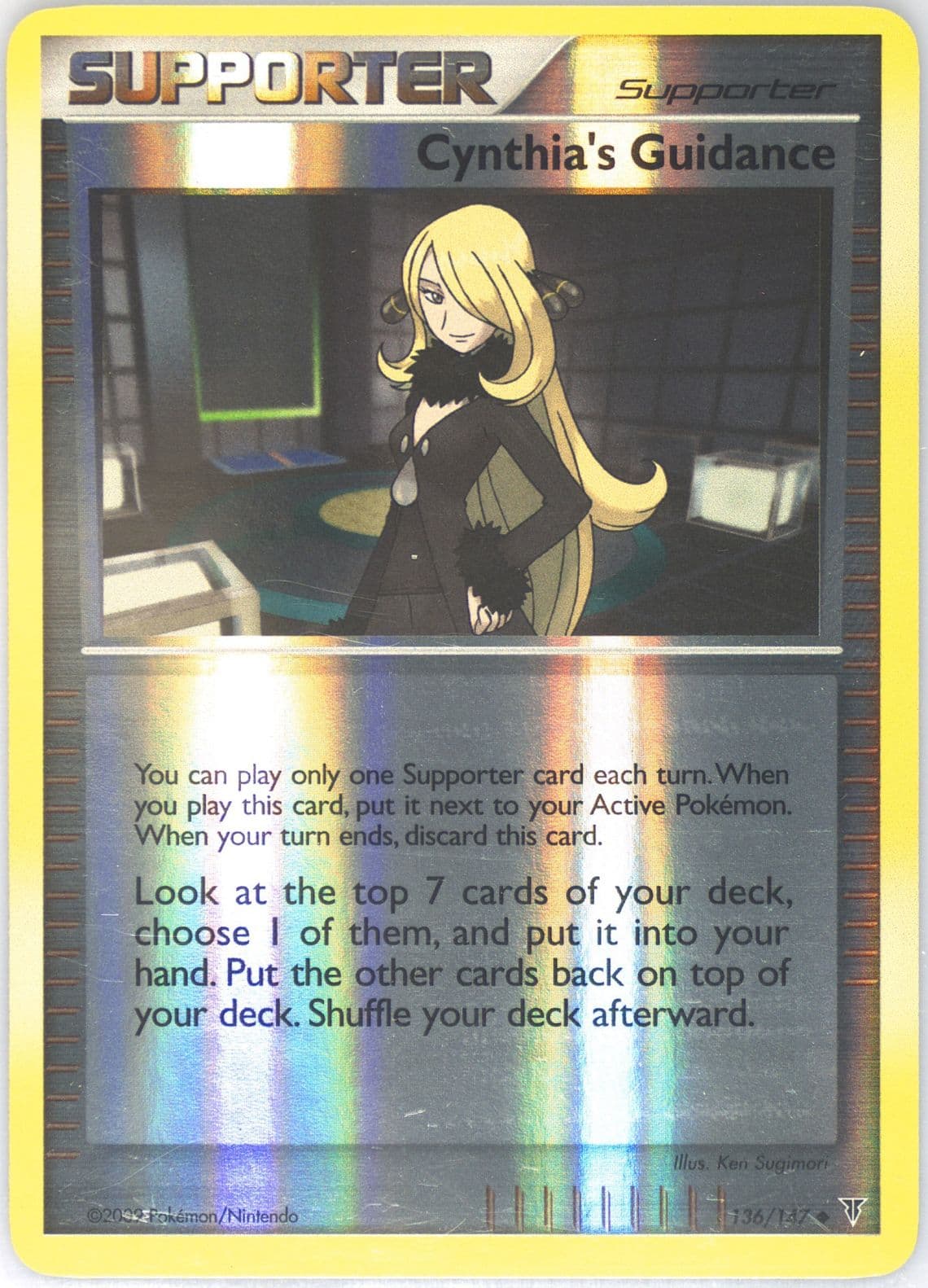 Cynthia's Guidance-Reverse Foil (136) 2009 Pokemon Platinum Supreme Victors