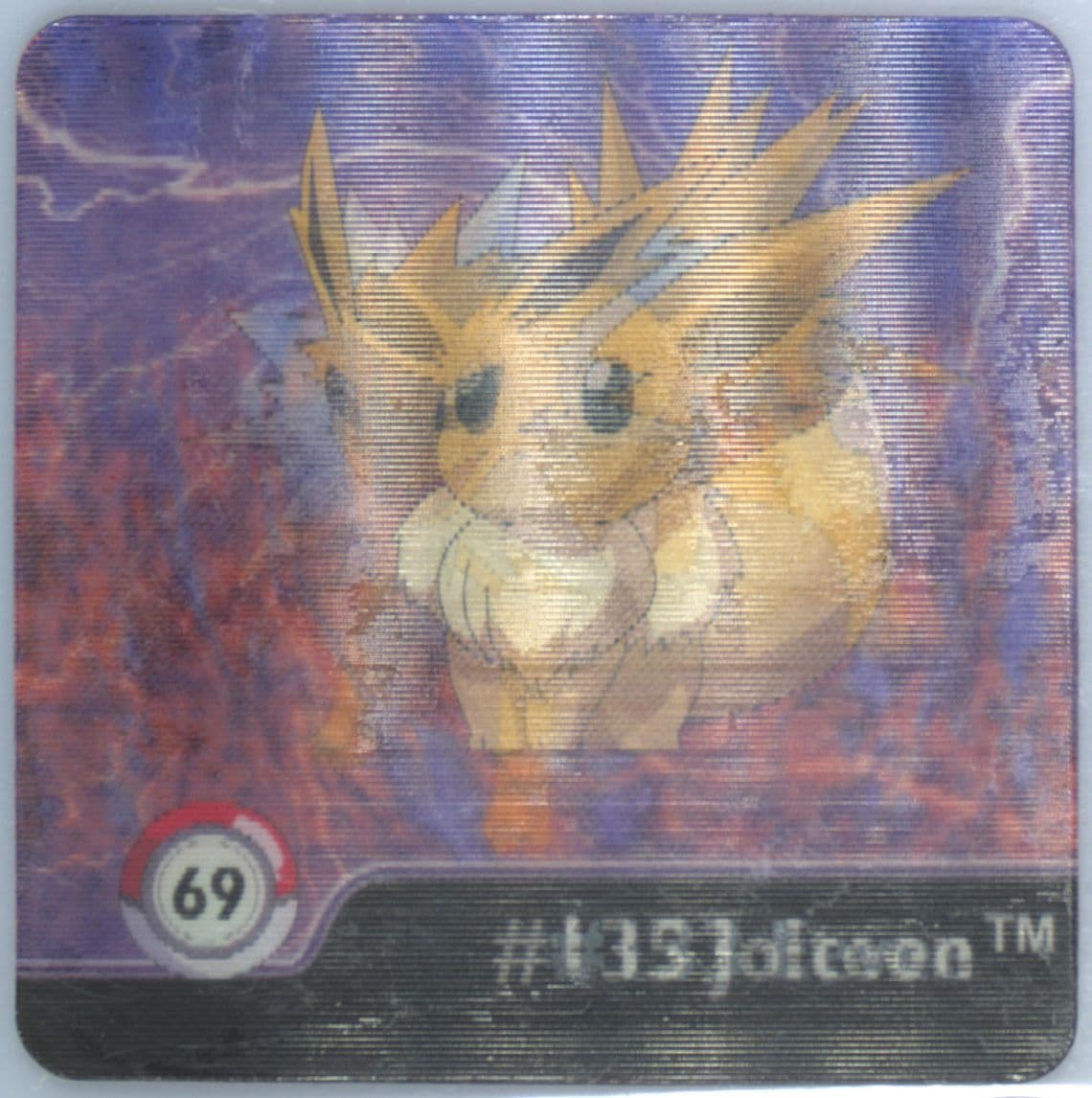 Eevee/Jolteon (69) 1999 Pokemon Action Flipz Series One