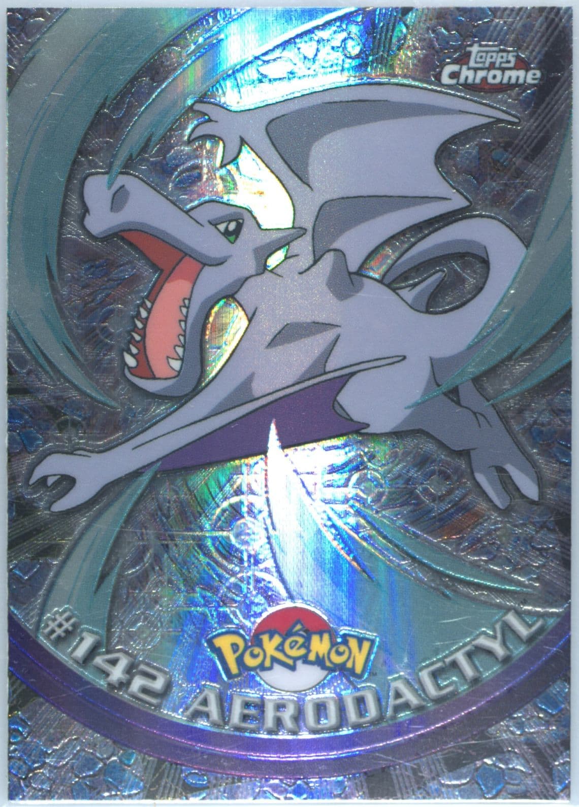 Aerodactyl Spectra (142) 2000 Topps Chrome Pokemon T.V.