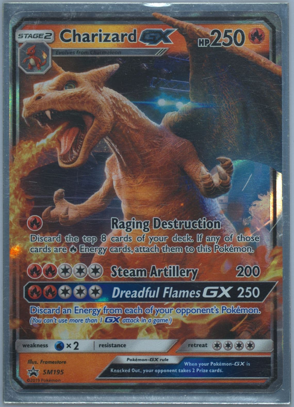 Charizard GX Detective Pikachu Charizard-GX (SM195) 2019 Pokemon SM Black Star Promo