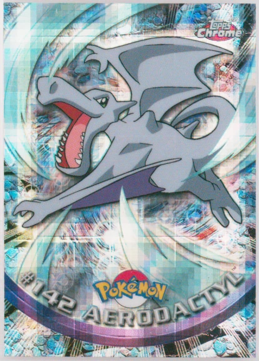 Aerodactyl Tekno (142) 2000 Topps Chrome Pokemon T.V.