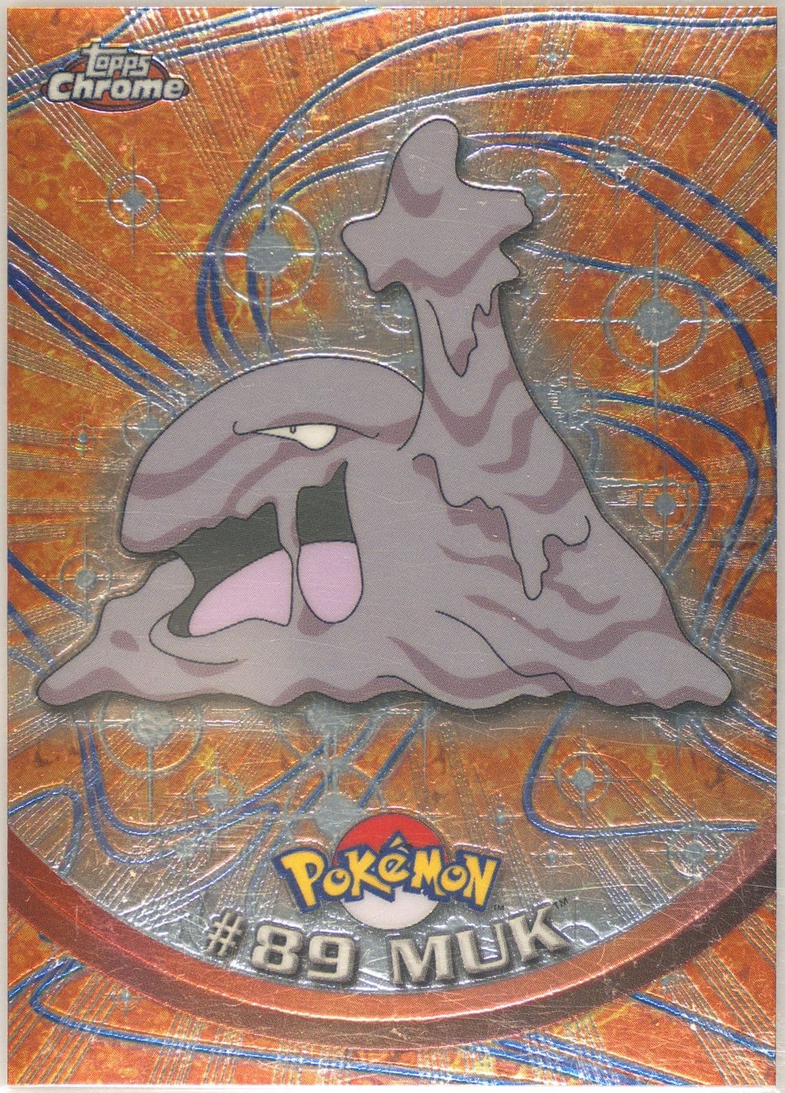 Muk (89) 2000 Topps Chrome Pokemon T.V.