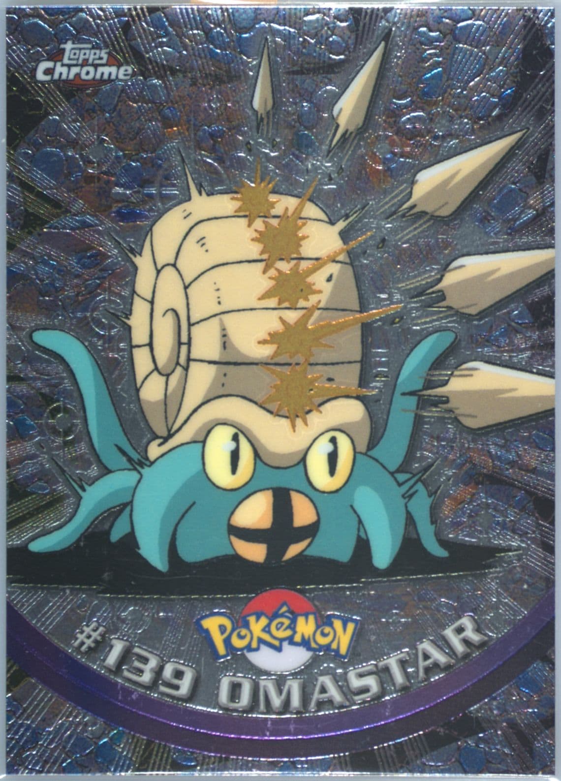 Omastar (139) 2000 Topps Chrome Pokemon T.V.