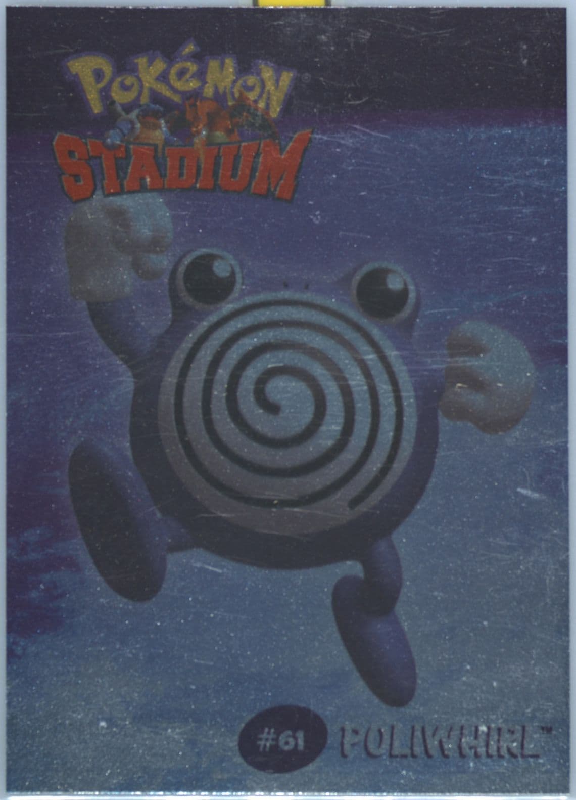 Poliwhirl (6) 2000 Danone Pokemon Stadium Tip Shiny