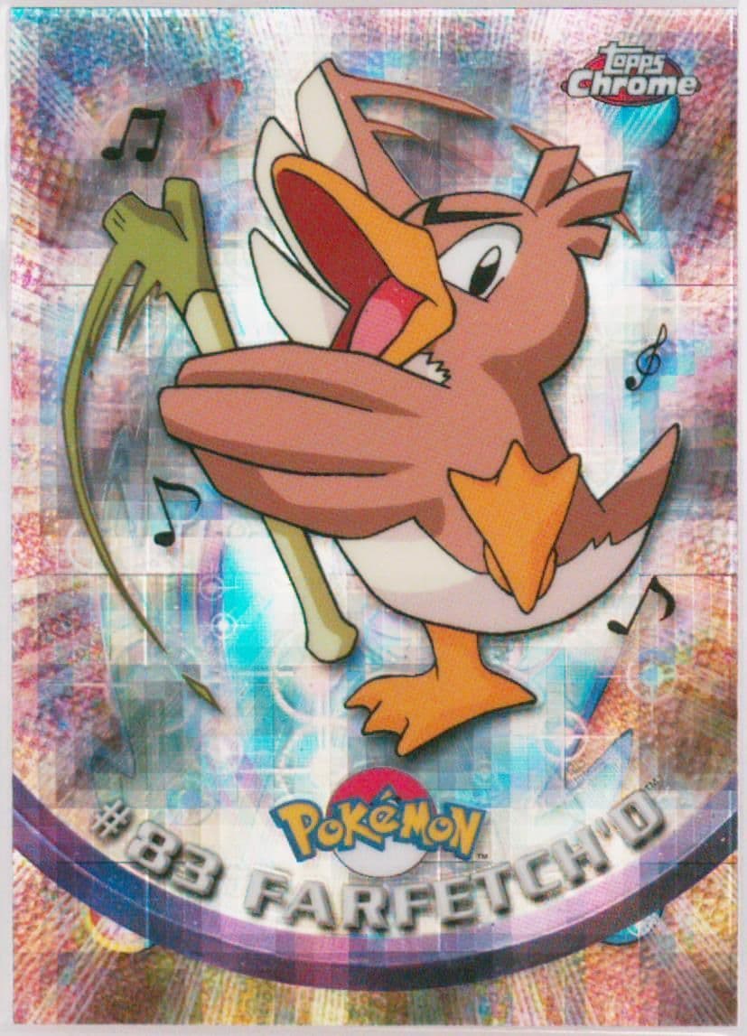 Farfetch'd Tekno (83) 2000 Topps Chrome Pokemon T.V.