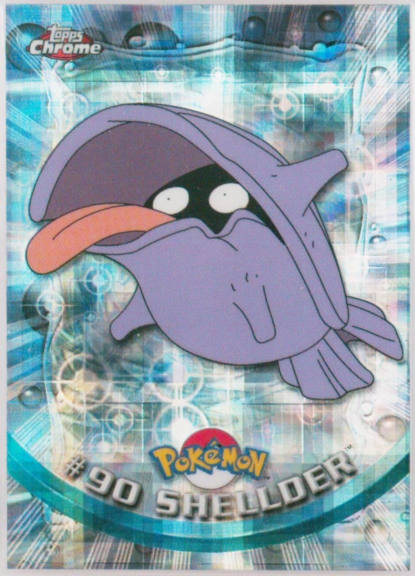 Shellder Tekno (90) 2000 Topps Chrome Pokemon T.V.