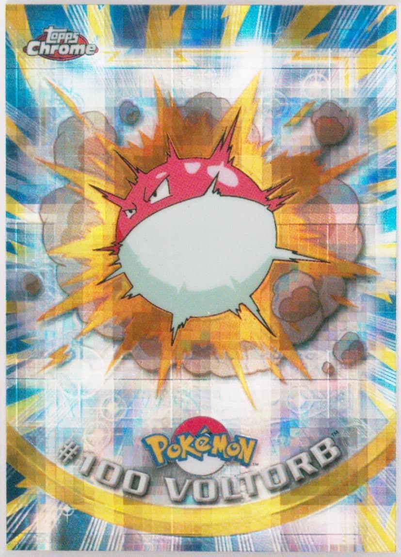 Voltorb Tekno (100) 2000 Topps Chrome Pokemon T.V.