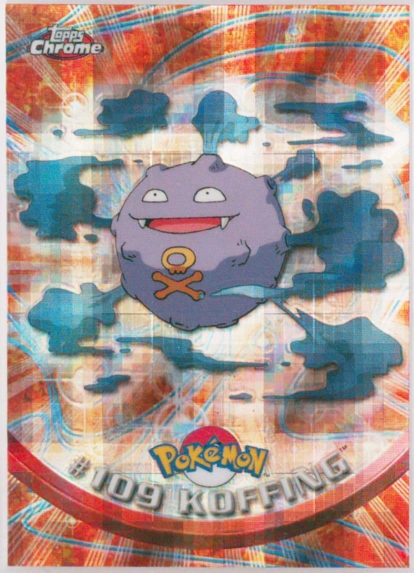 Koffing Tekno (109) 2000 Topps Chrome Pokemon T.V.