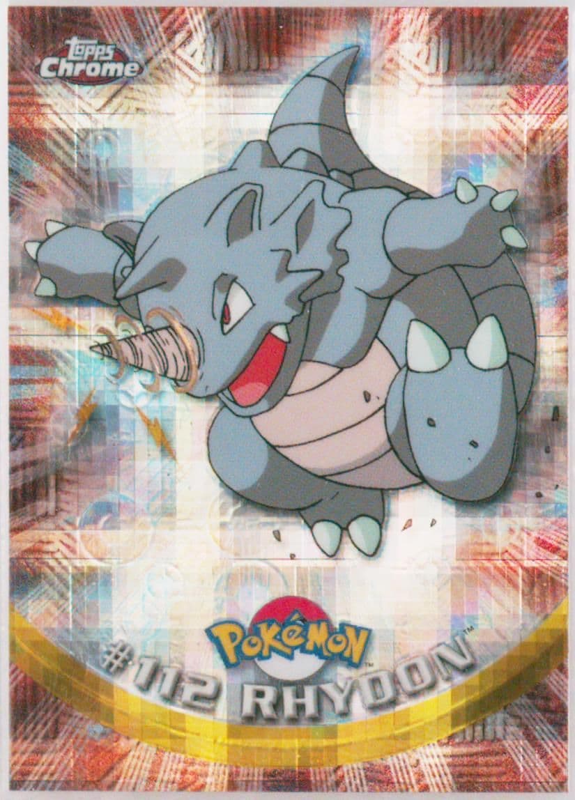 Rhydon Tekno (112) 2000 Topps Chrome Pokemon T.V.