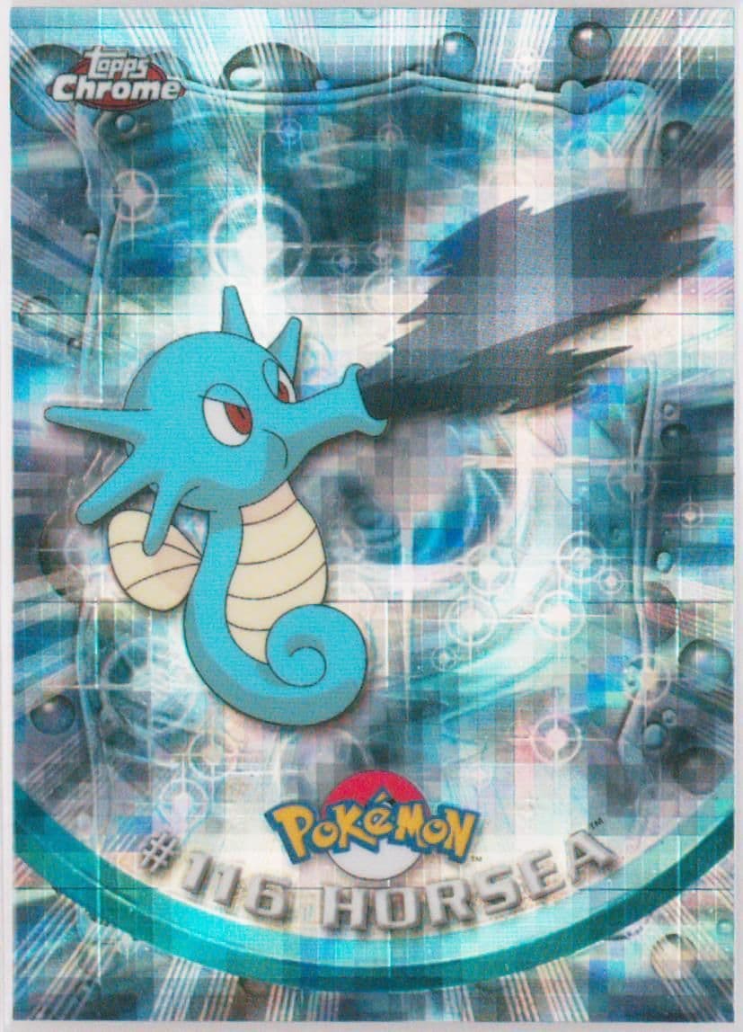 Horsea Tekno (116) 2000 Topps Chrome Pokemon T.V.