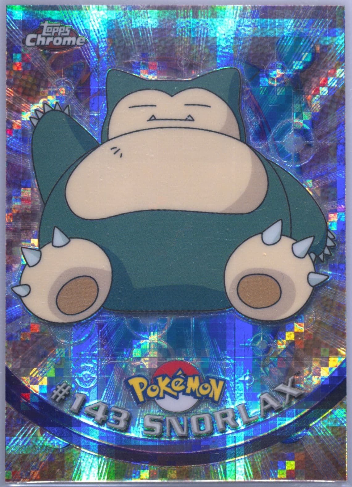 Snorlax Tekno (143) 2000 Topps Chrome Pokemon T.V.