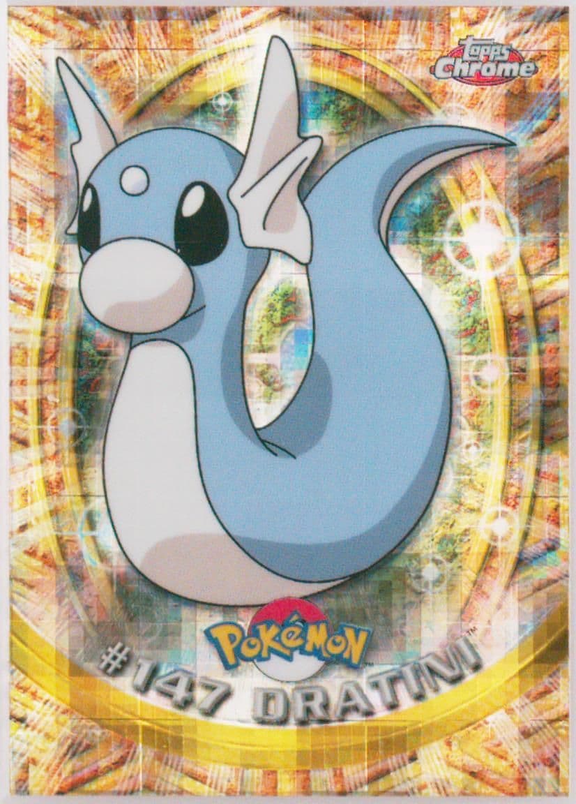 Dratini Tekno (147) 2000 Topps Chrome Pokemon T.V.