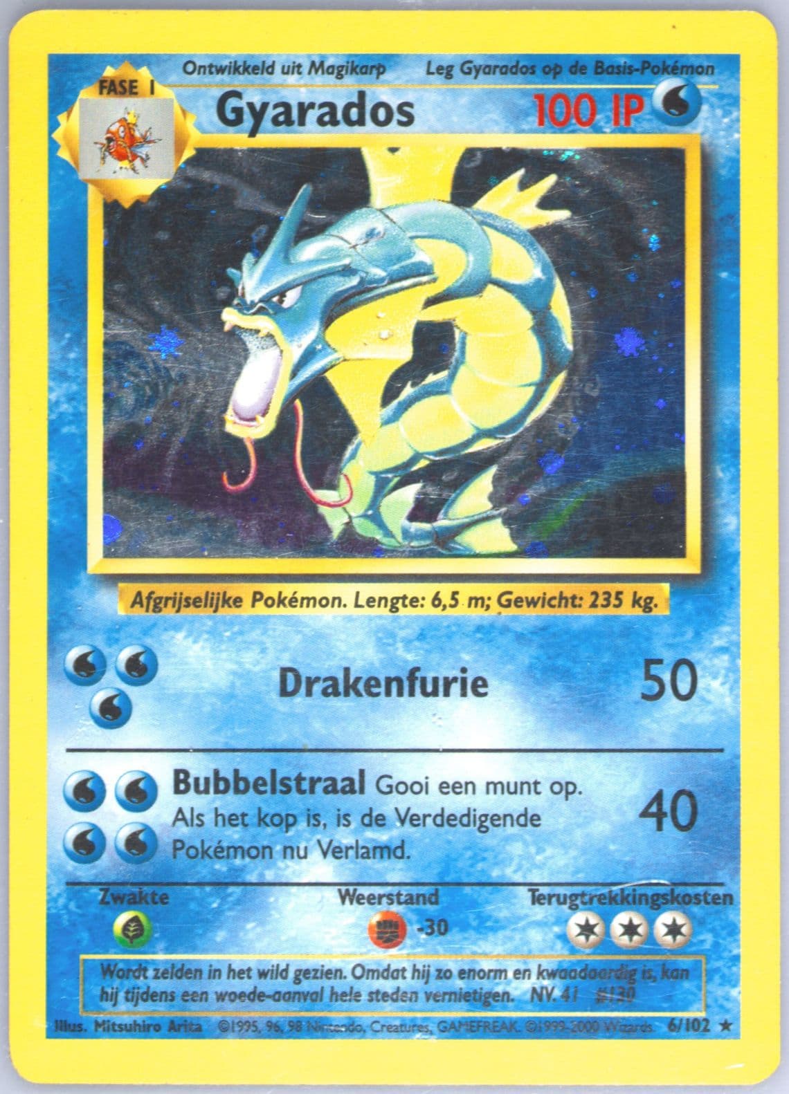 Gyarados-Holo (6) 1999 Pokemon Dutch