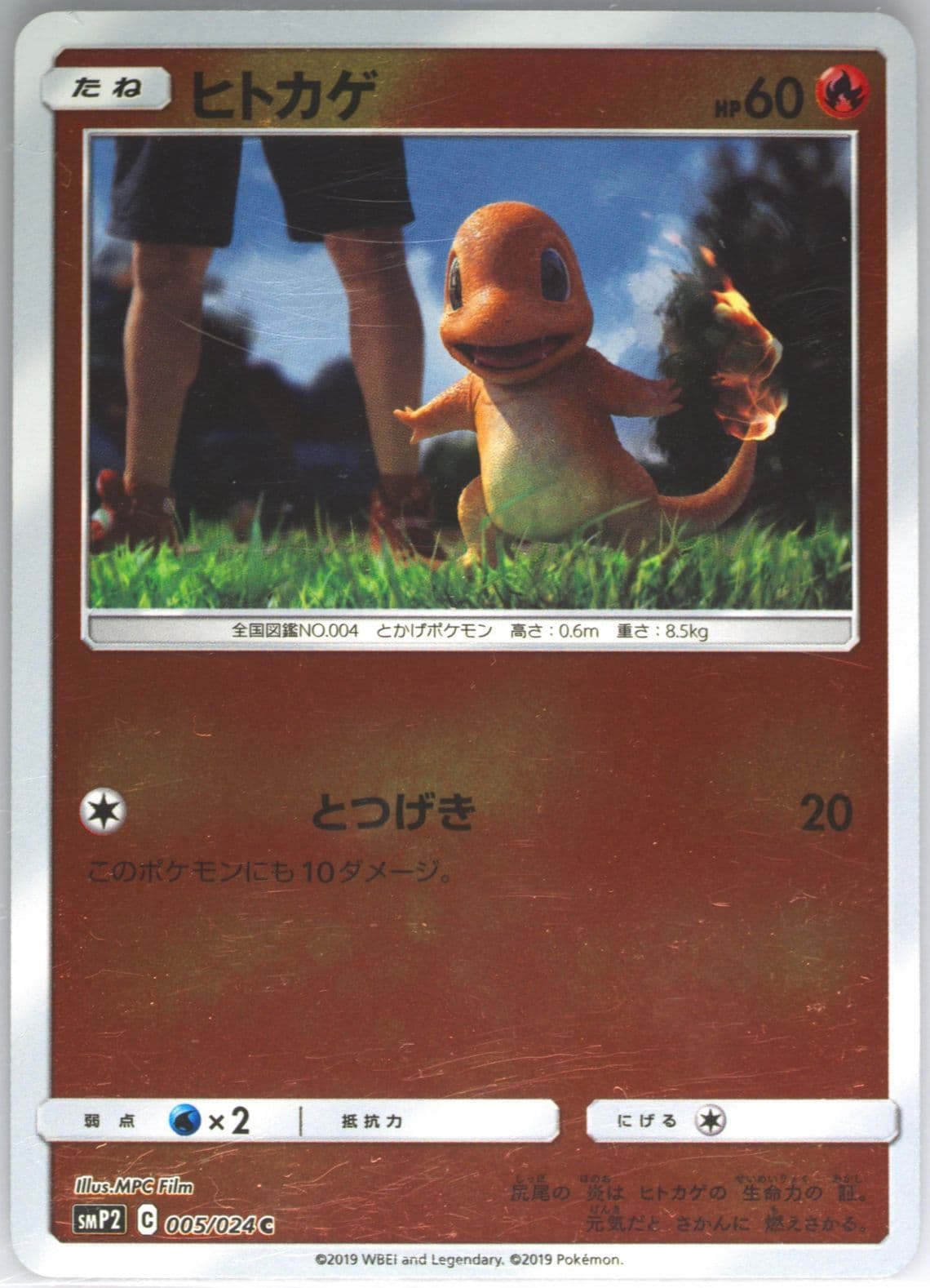 Charmander (5) 2019 Pokemon Japanese Sun & Moon Detective Pikachu