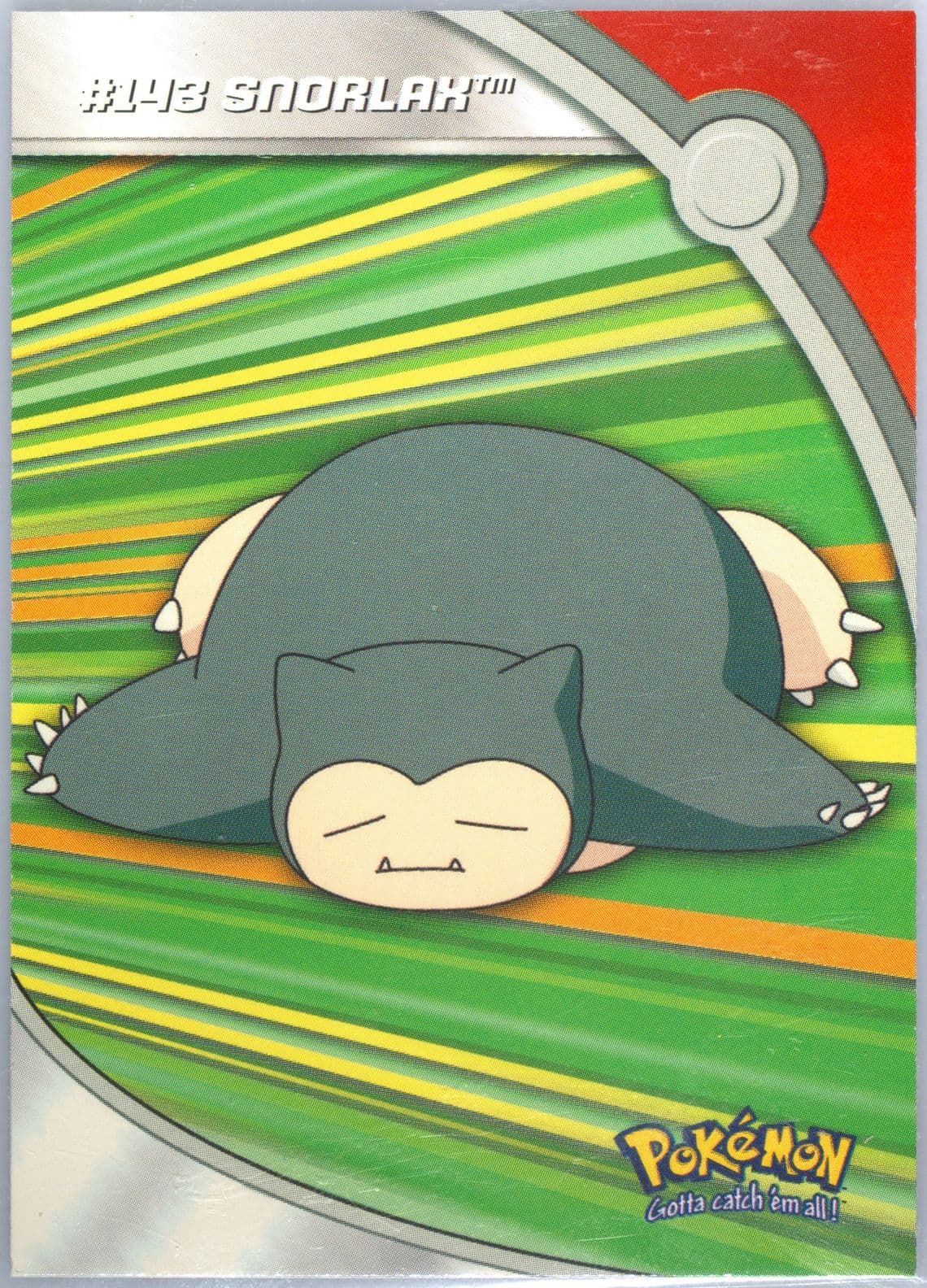 Snorlax (HV14) 2000 Topps Pokemon TV Animation Series 3 Heroes & Villains