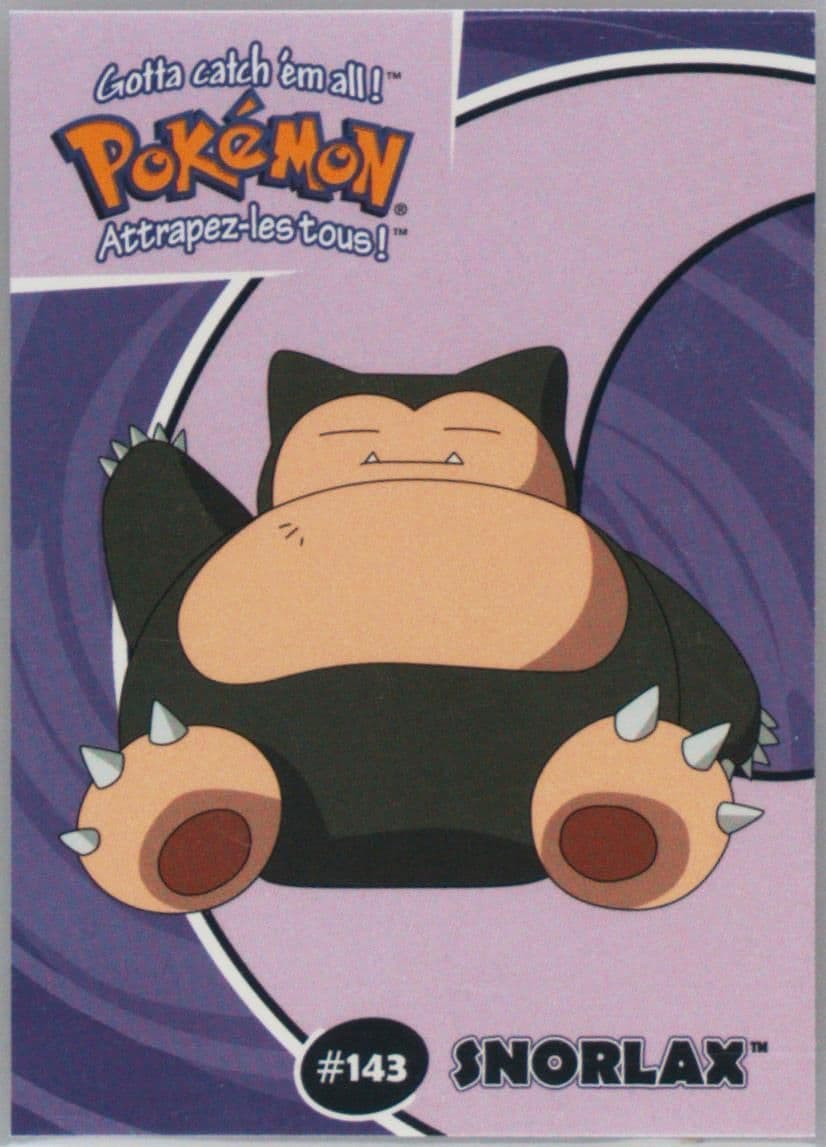 Snorlax (27) 2000 Danone Pokemon Stadium Tip