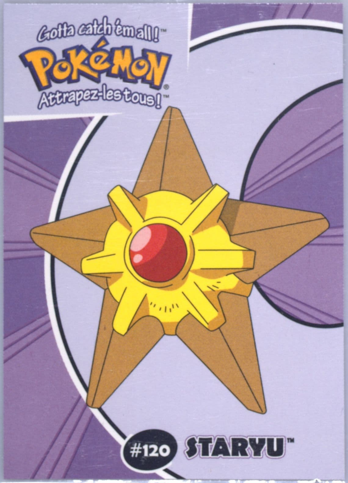 Staryu (19) 2000 Danone Pokemon Stadium Tip
