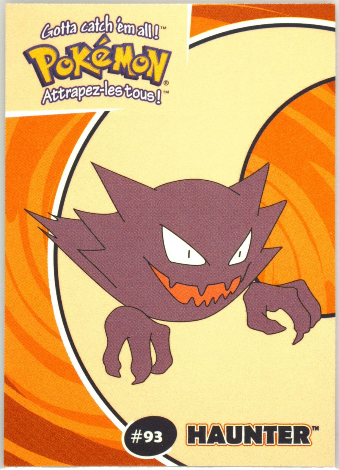 Haunter (12) 2000 Danone Pokemon Stadium Tip