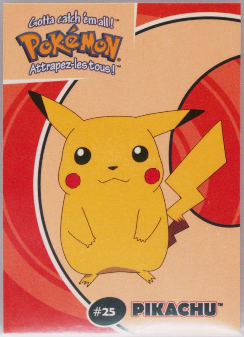 Pikachu (3) 2000 Danone Pokemon Stadium Tip