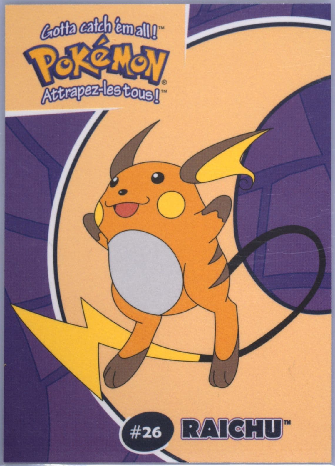 Raichu (4) 2000 Danone Pokemon Stadium Tip