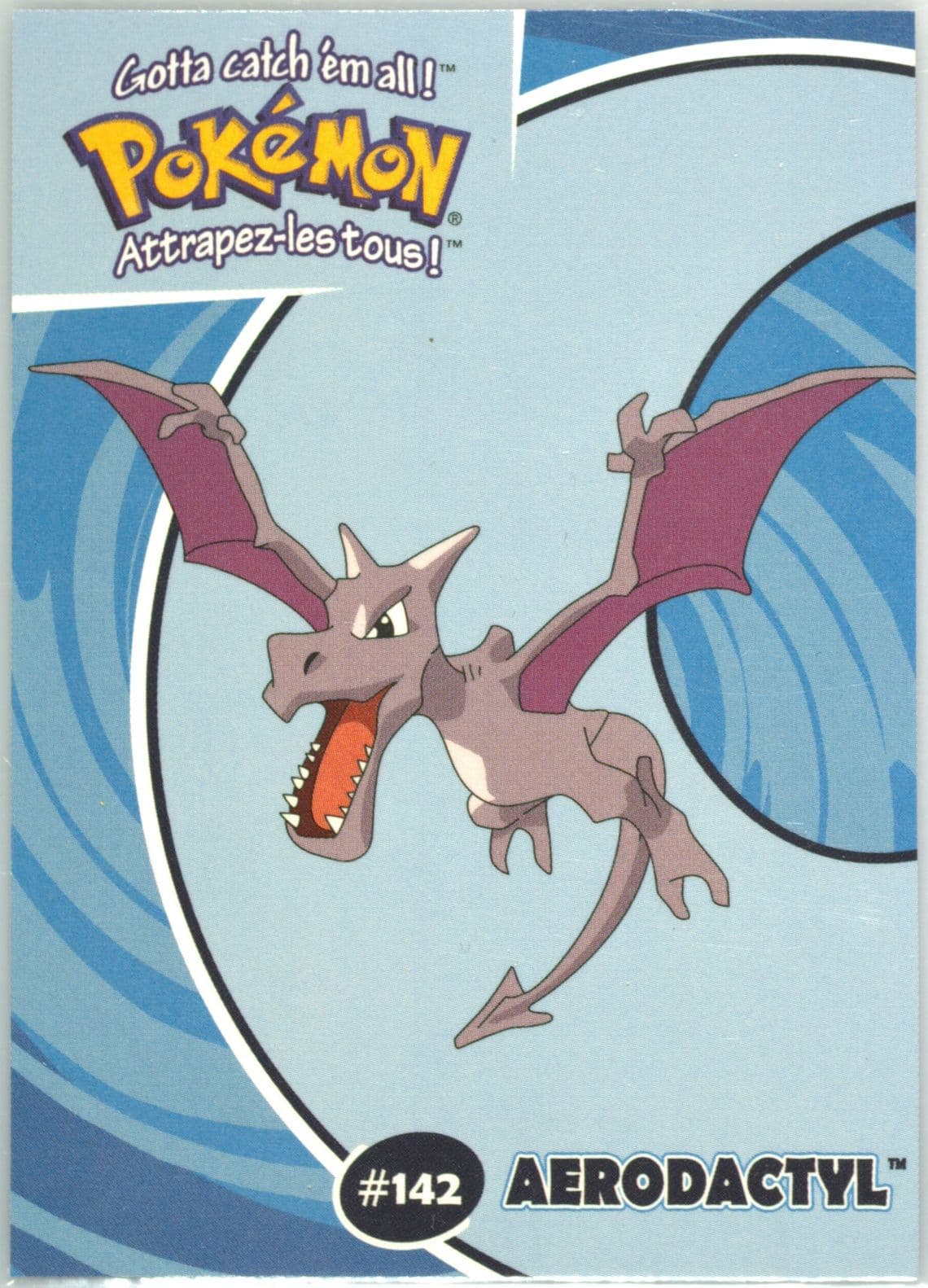 Aerodactyl (26) 2000 Danone Pokemon Stadium Tip
