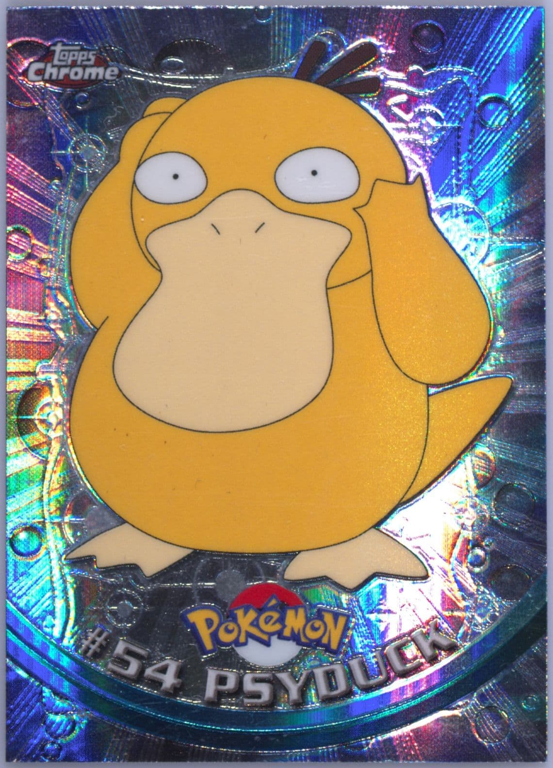 Psyduck Spectra (54) 2000 Topps Chrome Pokemon T.V.
