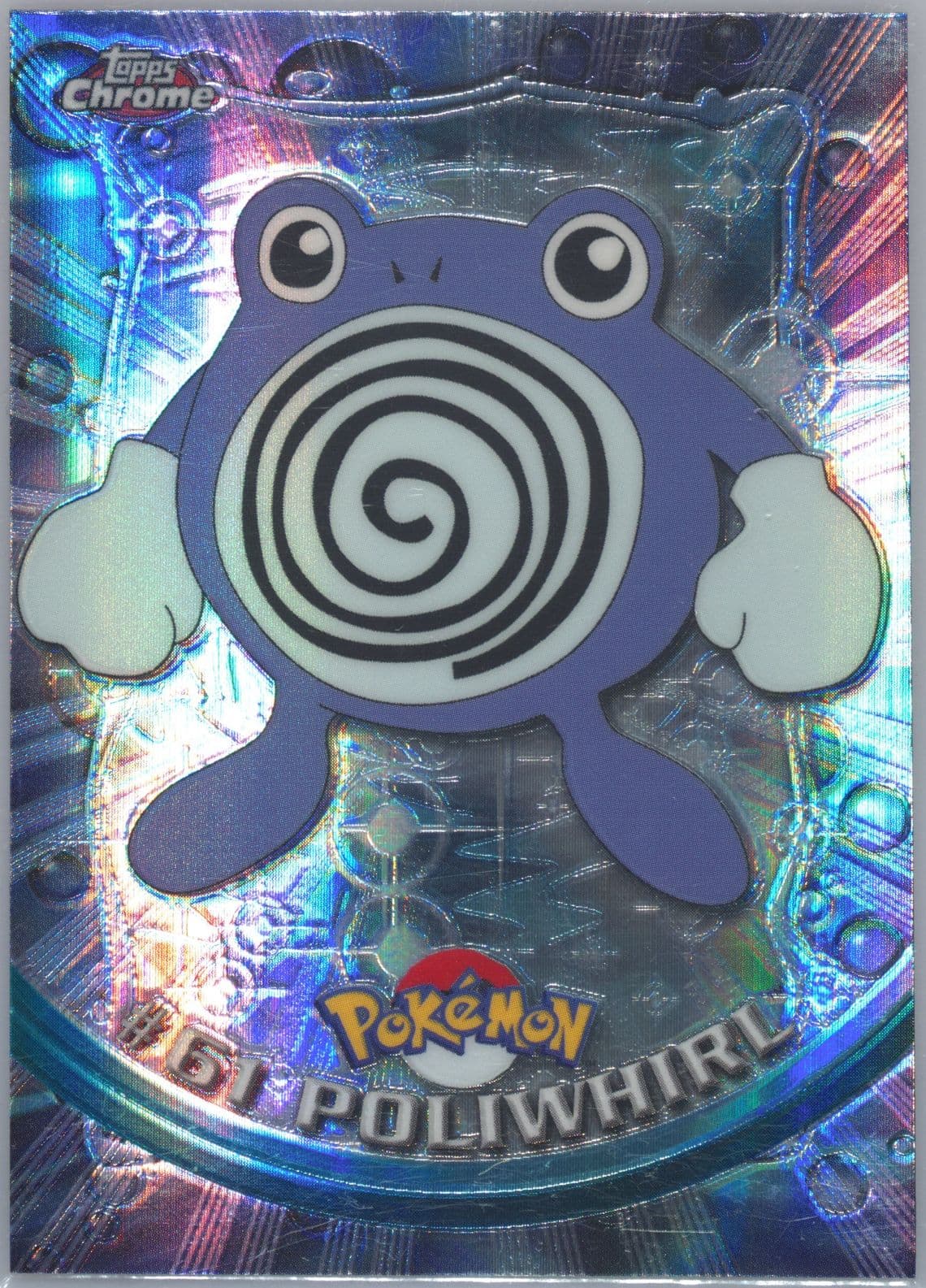 Poliwhirl Spectra (61) 2000 Topps Chrome Pokemon T.V.
