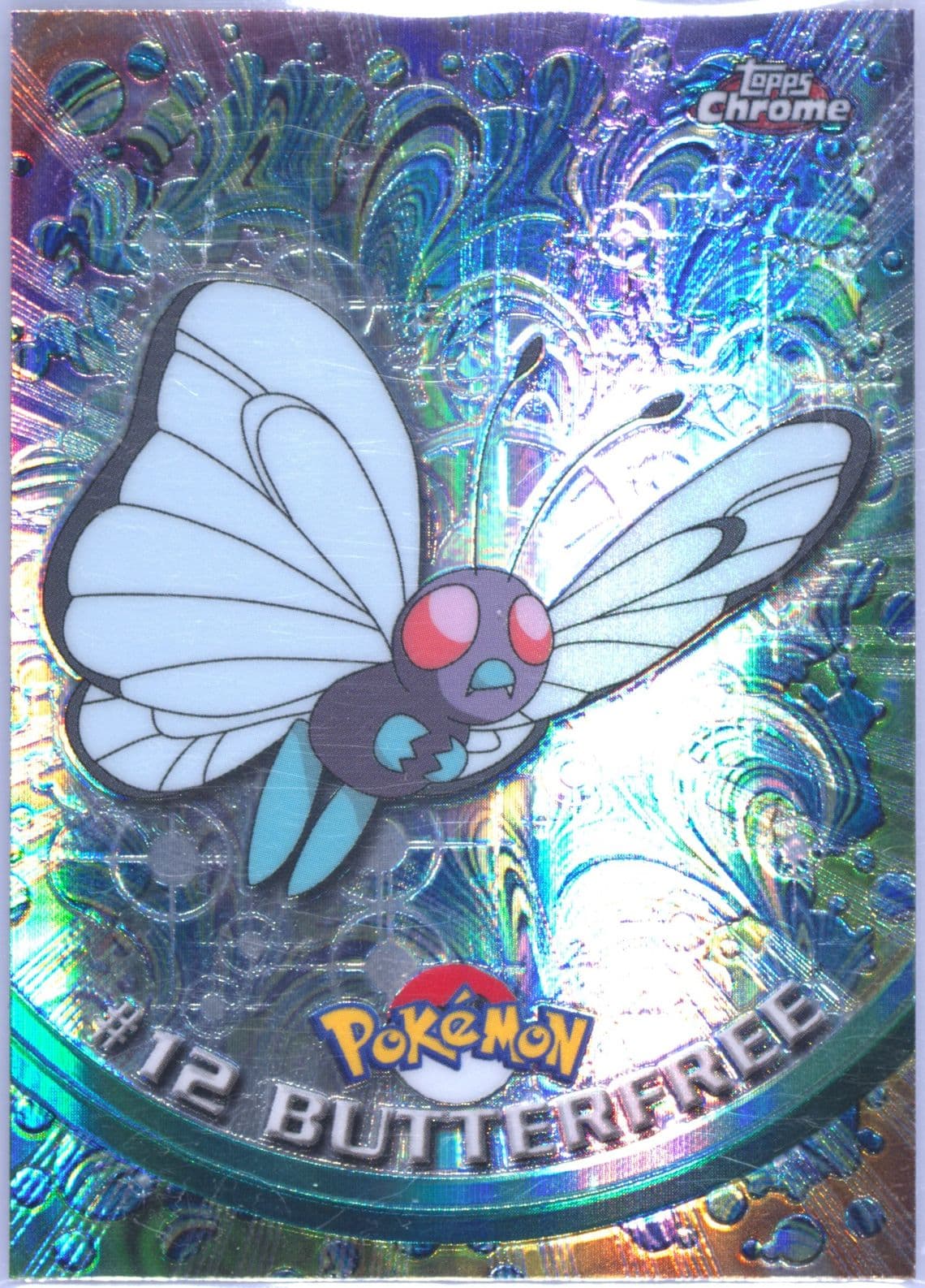 Butterfree Spectra (12) 2000 Topps Chrome Pokemon T.V.