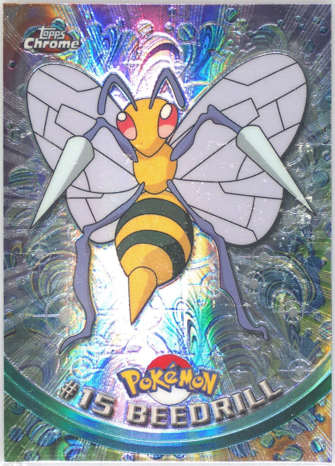 Beedrill Spectra (15) 2000 Topps Chrome Pokemon T.V.