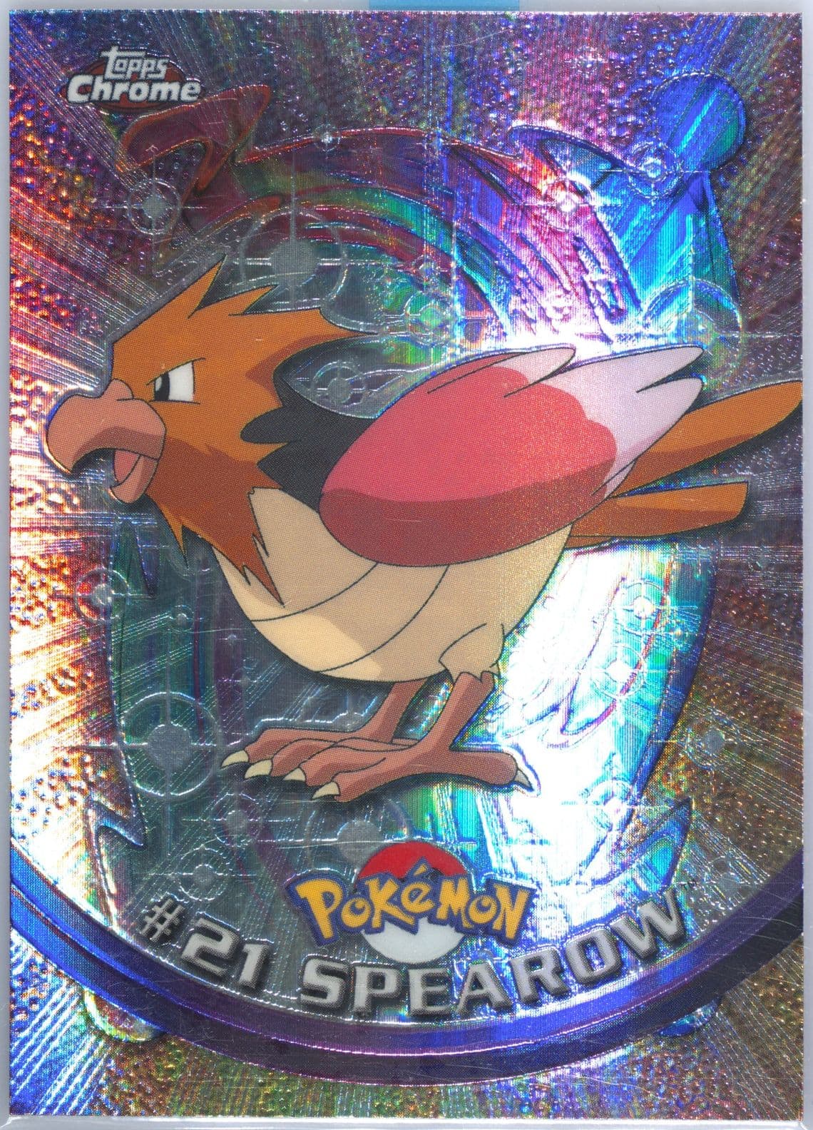 Spearow Spectra (21) 2000 Topps Chrome Pokemon T.V.