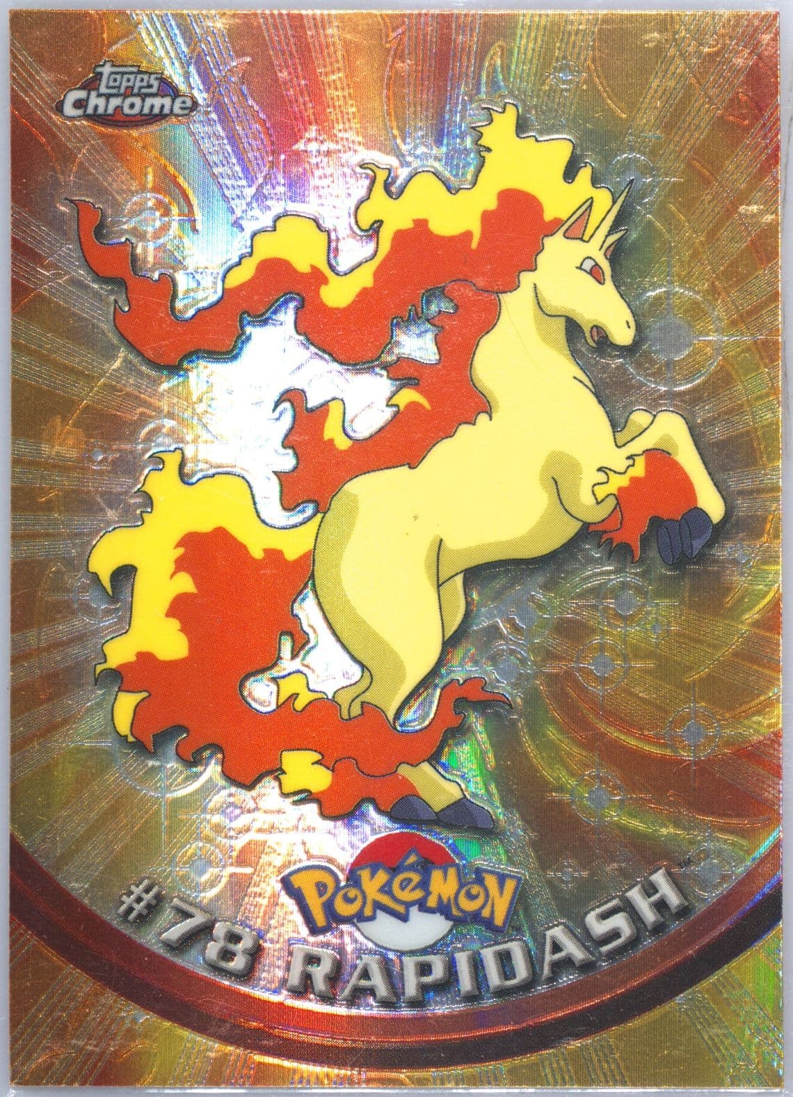 Rapidash Spectra (78) 2000 Topps Chrome Pokemon T.V.