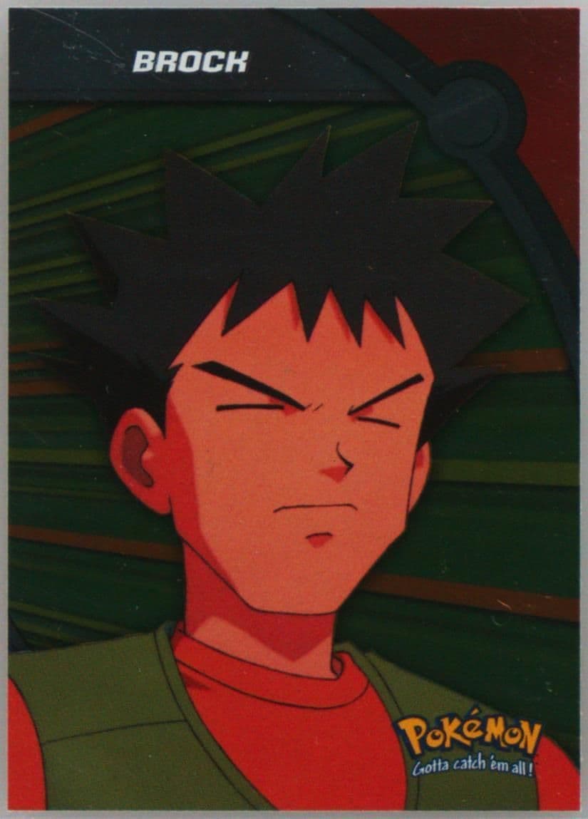 Brock Foil (HV8) 2000 Topps Pokemon TV Animation Series 3 Heroes & Villains