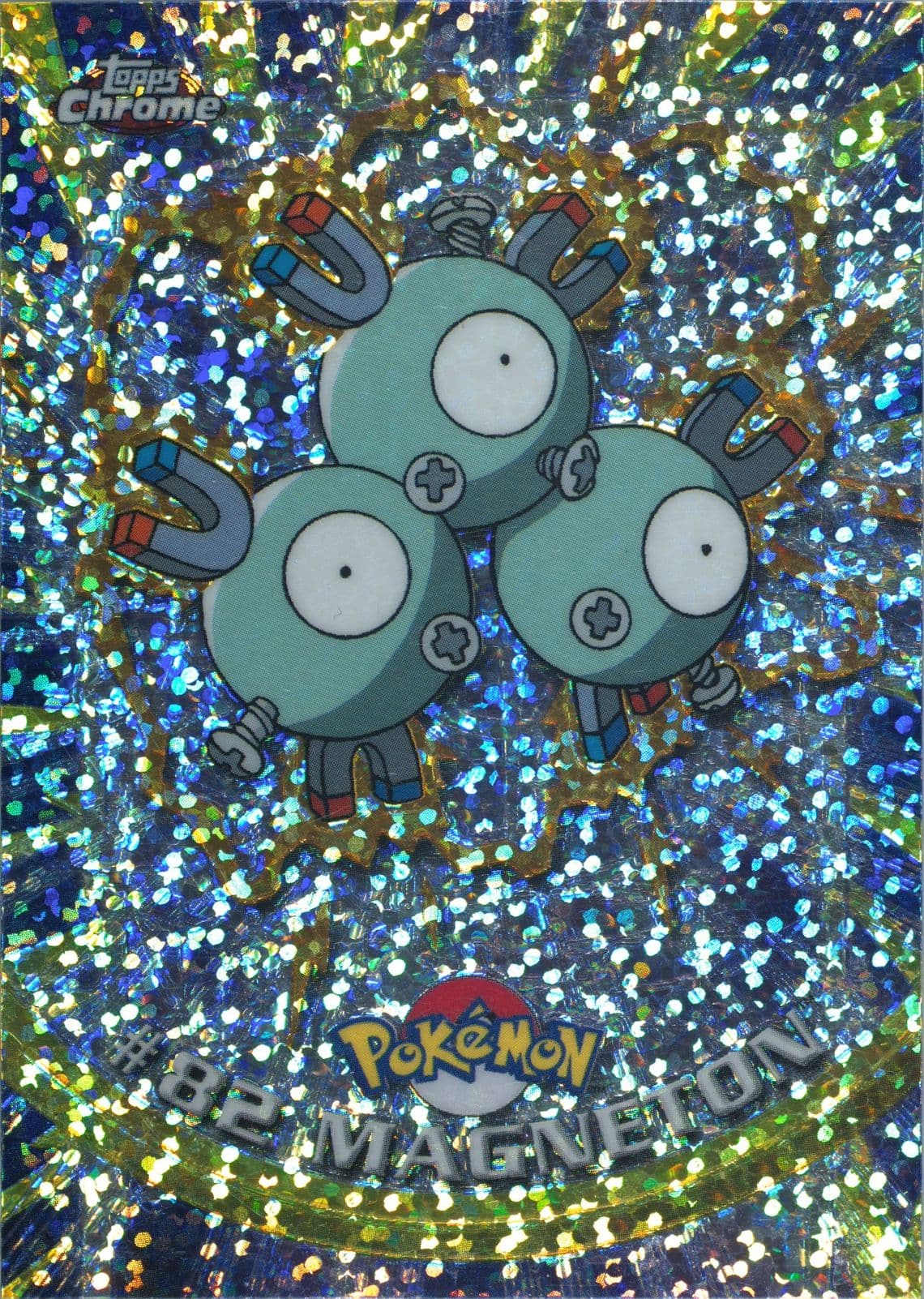 Magneton Sparkle (82) 2000 Topps Chrome Pokemon T.V.