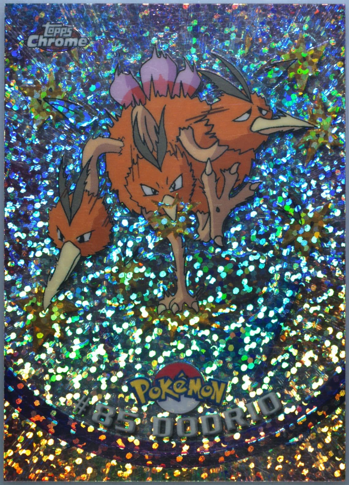 Dodrio Sparkle (85) 2000 Topps Chrome Pokemon T.V.