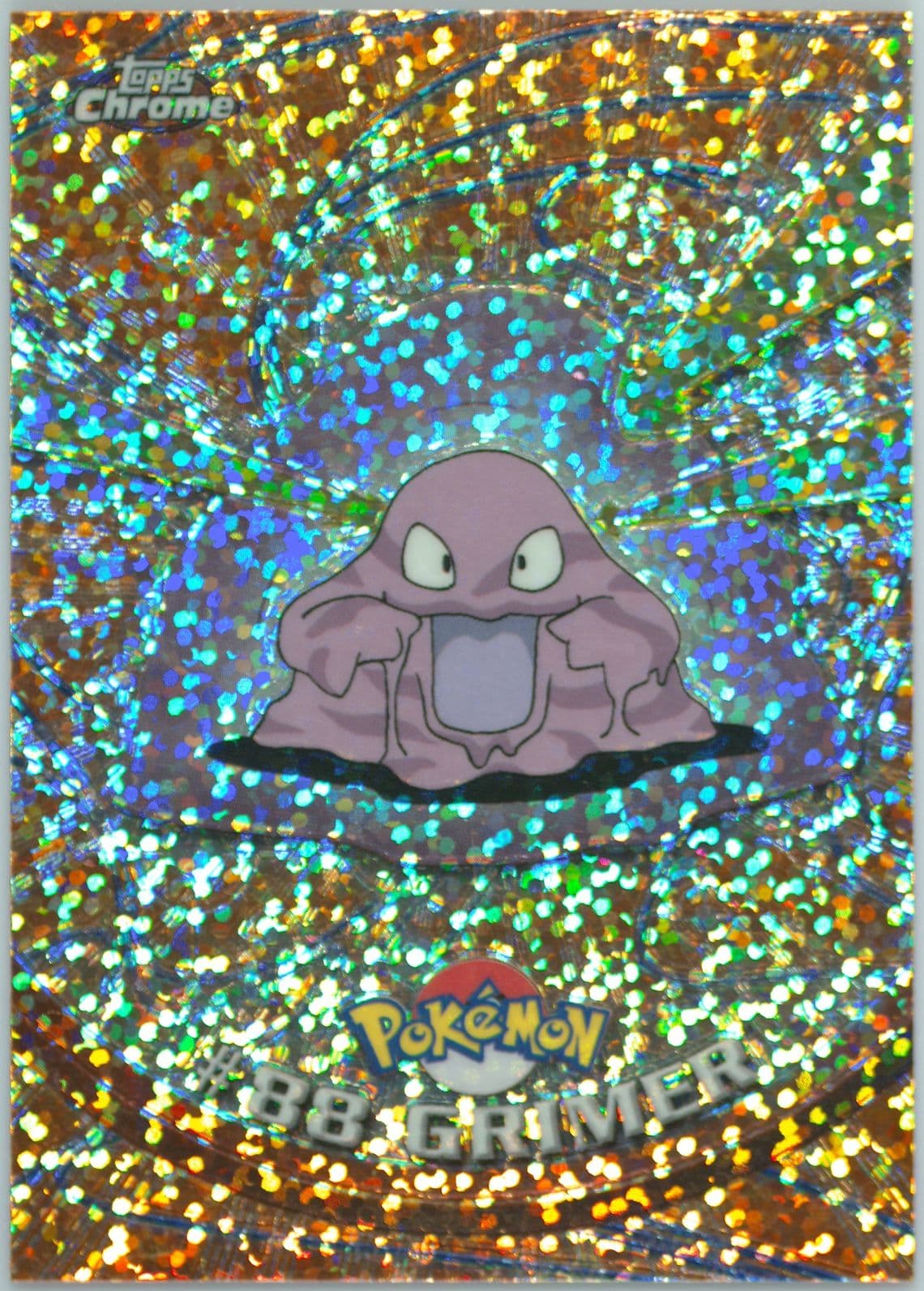 Grimer Sparkle (88) 2000 Topps Chrome Pokemon T.V.