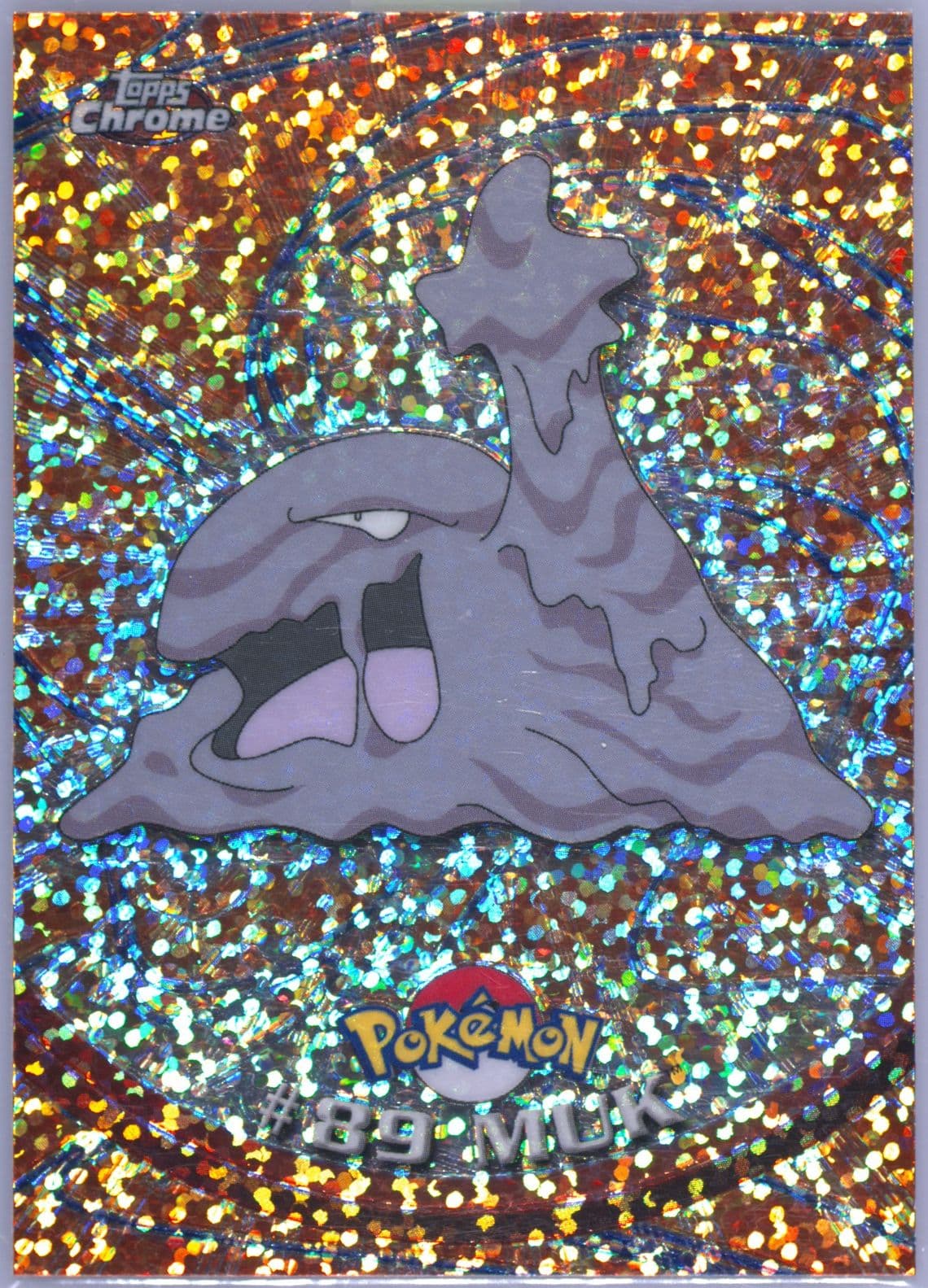 Muk Sparkle (89) 2000 Topps Chrome Pokemon T.V.