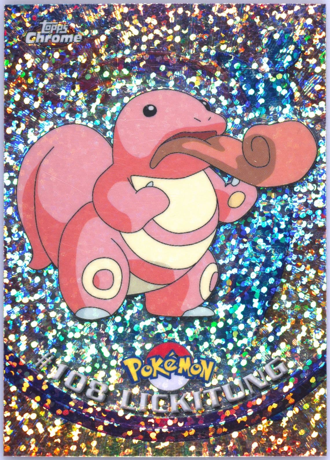 Lickitung Sparkle (108) 2000 Topps Chrome Pokemon T.V.